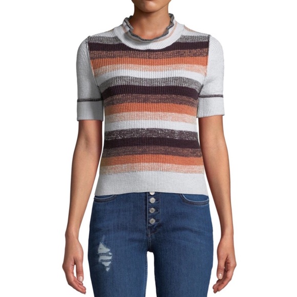 Free People Sweaters - FREE PEOPLE 🎉HP🎉 Sky Blue Combo Sweater